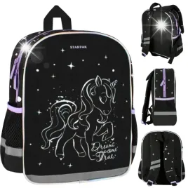 plecak-plecaczek-wycieczkowy-przedszkolny-unicorn-holo-czarny-jednorozec