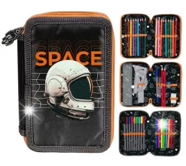 piornik-trzykomorowy-z-wyposazeniem-dla-chlopca-space-nasa-czarny