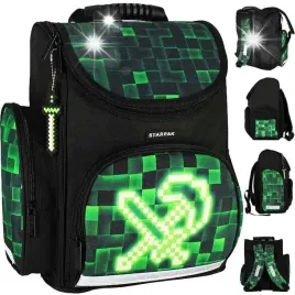 tornister-szkolny-plecak-dla-chlopca-kilof-czarny-neonowy-do-1-klasy