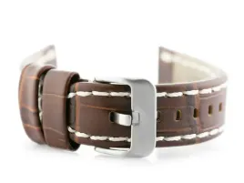 pasek-skorzany-do-zegarka-w49-ciemny-braz-biale-22mm