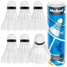 2-x-lotki-piorowe-do-badmintona-gesie-piora-klasy-2-3-tuba-6szt-rebel