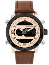 zegarek-meski-naviforce-nf9097-brazowy-pasek-skorzany-pudelko