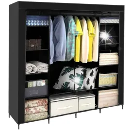 szafa-materialowa-tekstylna-na-ubrania-skladana-duza-garderoba-na-wieszaki