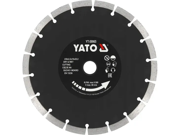 tarcza-diamentowa-230mm-segmentowa-marka-yato