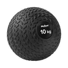 2-x-pilka-lekarska-mala-do-cwiczen-rehabilitacji-slam-ball-23cm-10kg-rebel