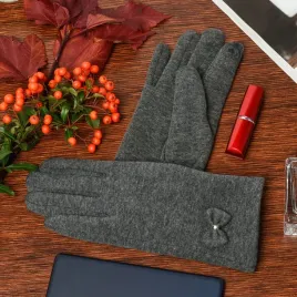 rekawiczki-damskie-szare-dotyk-polarek-cieple-beltimore-k30