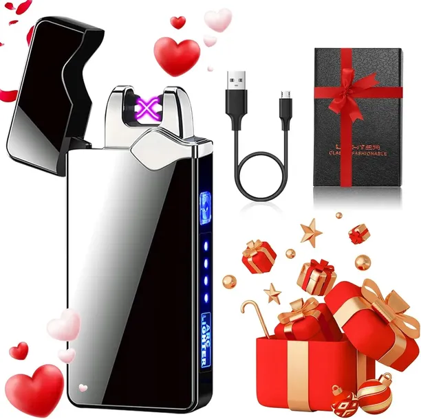 Elegancka Zapalniczka Plazmowa Ładowane USB Sterowana Dotykiem 2 Łuki