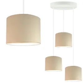 lampa-wiszaca-sufitowa-bezowa-regulowana-led-e27-abazur-zyrandol-welurowa
