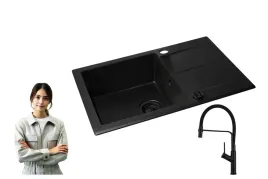 zlewozmywak-keros-76x48-1b-1d-czarny-bateria-flessi