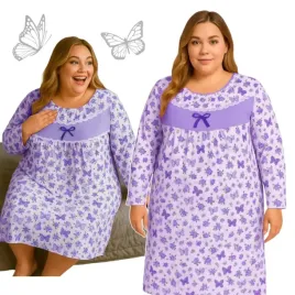 koszula-nocna-motyl-luzna-bawelna-dlugi-rekaw-prezent-pizama-58-60-9xl-10xl