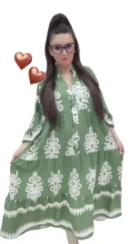 sukienka-boho-ornament-luzna-guziki-piekna-zwiewna-44-46-2xl-3xl-oliwka