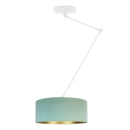lampa-wiszaca-regulowana-zyrandol-led-e27-przegub-welur-mieta-ze-zlotem