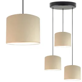 lampa-wiszaca-sufitowa-bezowa-regulowana-led-e27-abazur-zyrandol-welurowa