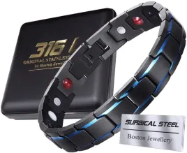 czarna-zdrowotna-bransoleta-meska-magnetyczna-moc