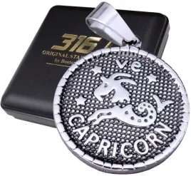 srebrny-medalik-medalion-znak-zodiaku-koziorozec-stal-chirurgiczna-316l