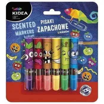 Pisaki zapachowe 6 kolorów Kidea