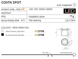 oczko-azzardo-led-costa-az2705-12w-led-bialy
