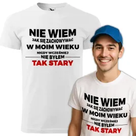 koszulka-meska-biala-t-shirt-nie-wiem-jak-sie-zachowywac-prezent-rozmiar-xl