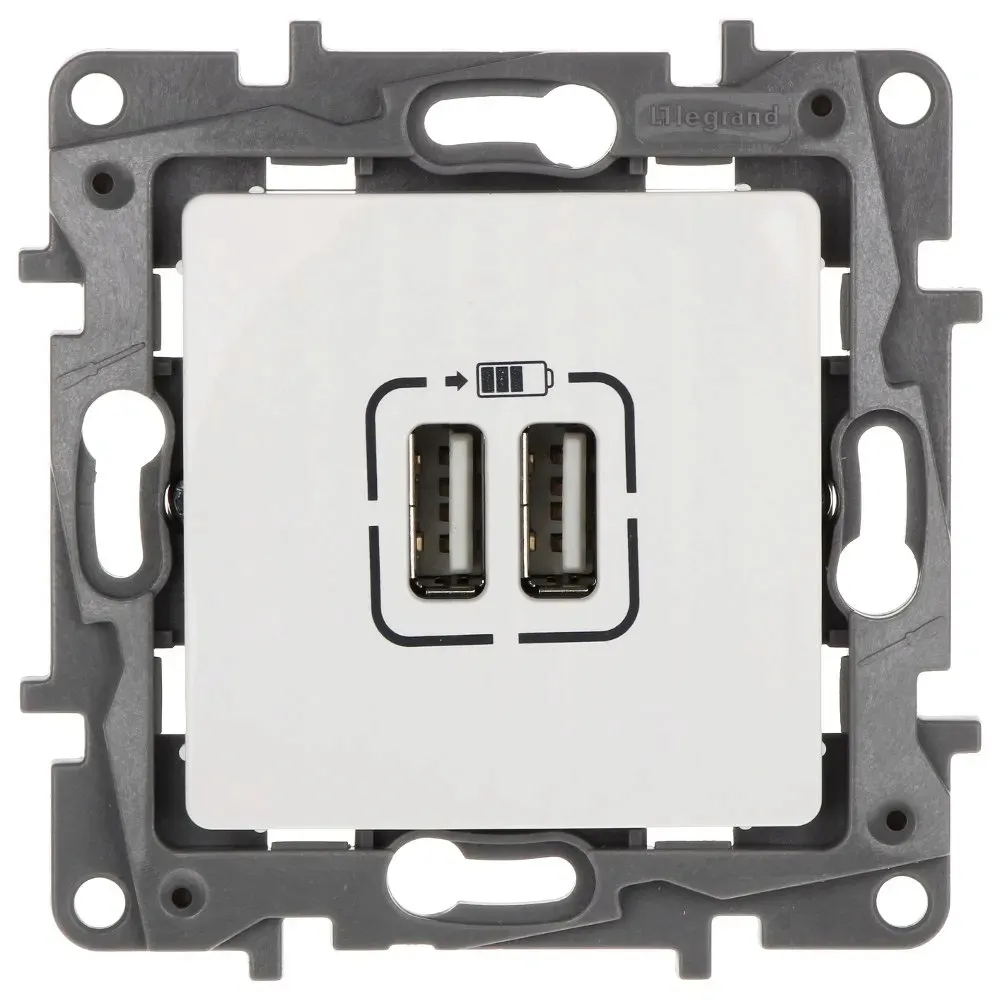 gniazdo-ladowarka-2x-usb-24a-biale-legrand-niloe-stan-nowy