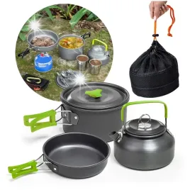 naczynia-turystyczne-czajnik-garnek-patelnia-zestaw-naczyn-na-camping-biwak