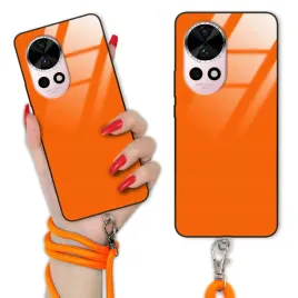 etui-do-huawei-nova-12-pro-crossglam-case-szklane-pomaranczowy-sznurek