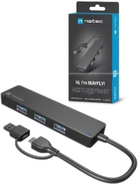 hub-usb-c-3-0-natec-mayfly-4-porty-adapter-usb-a