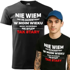 koszulka-meska-czarna-t-shirt-nie-wiem-jak-sie-zachowywac-prezent-rozmiar-m