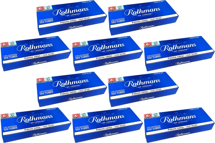 Gilzy Rothmans Red 100szt Czerwone