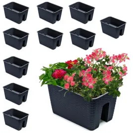10x-skrzynka-doniczka-272-x-396-cm-rattan-antracyt-13-l-porecz-balustrada
