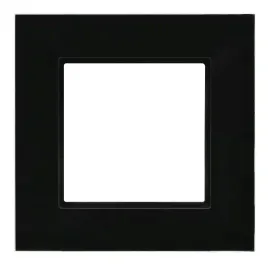ramka-pojedyncza-ospel-aria-prestige-czarne-szklo
