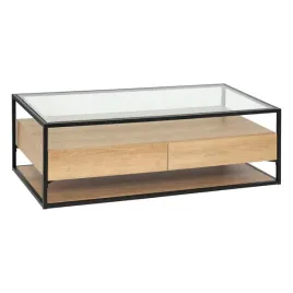 stolik-kawowy-2-szuflady-bezowy-aldea-nowoczesny-120-cm-szklany-blat-metal