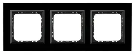 ramka-potrojna-szklana-ospel-sonata-czarny