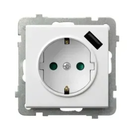 gniazdo-schuko-z-ladowarka-usb-ospel-sonata-bialy