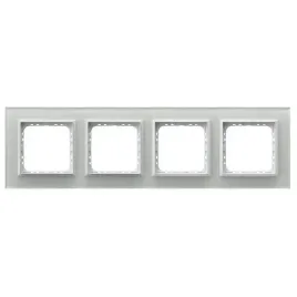 ramka-poczworna-szklana-ospel-impresja-bialy