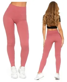 moraj-legginsy-damskie-z-wysokim-stanem-sportowe-prazkowane-rozowe-l-xl
