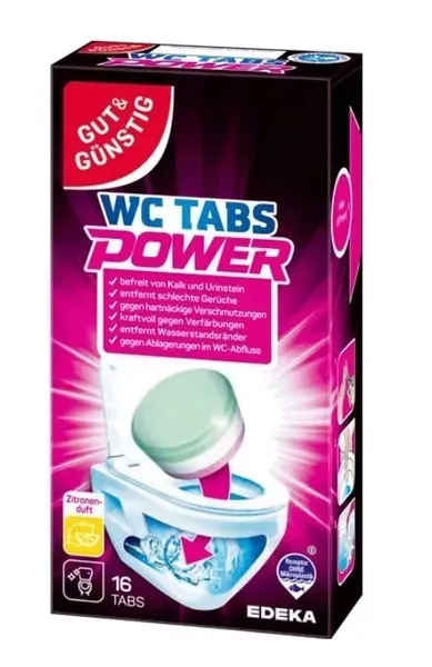 Tabletki do czyszczenia WC Gut & Günstig 16 sztuk