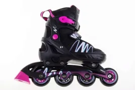 rolki-damskie-regulowane-rekreacyjne-czarny-roz-vivo-pinky-rozmiar-40-43