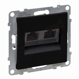 suno-gniazdo-2xrj45-kat-5-utp-internet-komputer-czarne-legrand-721451