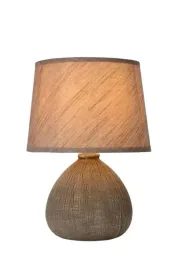 lampa-stolowa-lucide-ramzi-e14-40w-brazowa-ceramiczna-abazur-26cm