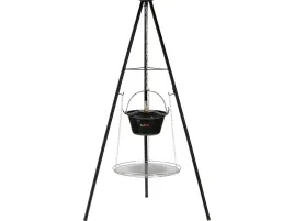 grill-wiszacy-weglowy-na-trojnogu-49cm-z-misa-kociolkiem-ruszt-stalowy-lund