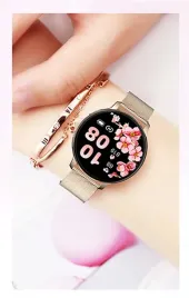 smartwatch-zegarek-damski-polskie-menu-rozmowy-powiadomienia-sport-4-paski