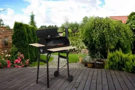 grill-beczka-zamykany-z-pokrywa-termometrem-kominem-ogrodowy-3-polki-kolka