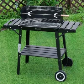 grill-ogrodowy-weglowy-z-polkami-i-roznem-vl06-rs-czarny-szczypce