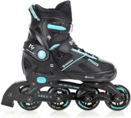 rolki-regulowane-raven-pulse-black-cyan-33-36