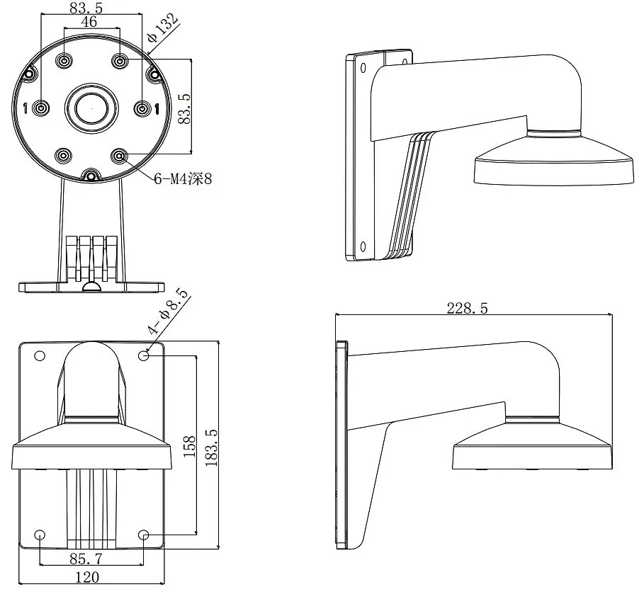 uchwyt-scienny-hikvision-ds-1273zj-130-trl