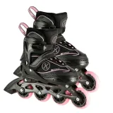 rolki-z-regulacja-lyzworolki-rozowe-rekreacyjne-kauczukowe-mlodziezowe-nils-klasa-lozysk-abec-7