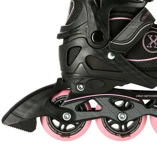 rolki-z-regulacja-lyzworolki-rozowe-rekreacyjne-kauczukowe-mlodziezowe-nils-material-kol-pu