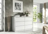 komoda-100cm-biala-6-szuflad-stan-nowy