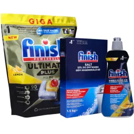 2-x-finish-zestaw-do-zmywarki-nablyszczacz-sol-tabletki-ultimate-plus-90szt