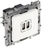 gniazdo-ladowarka-2x-usb-24a-biale-legrand-niloe-stan-nowy